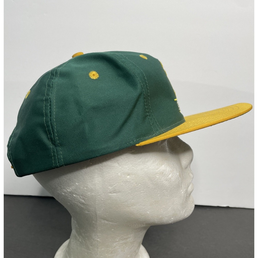 Vintage Oakland Athletics A's Snapback Hat Clark Sportswear Green Baseball Cap - Picture 4 of 7